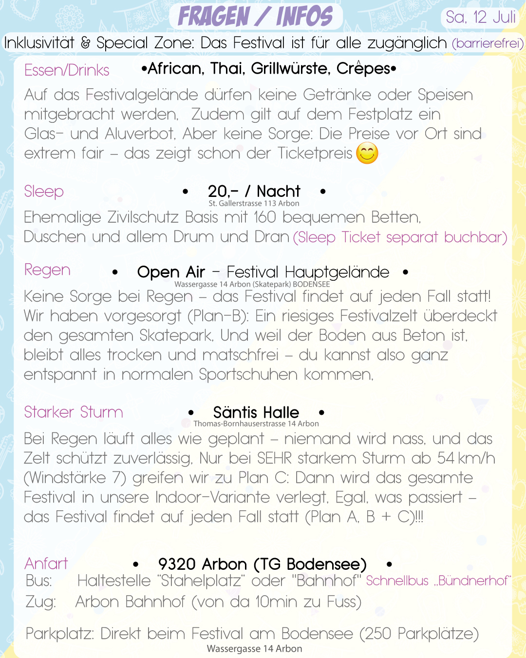 Wochenplan
